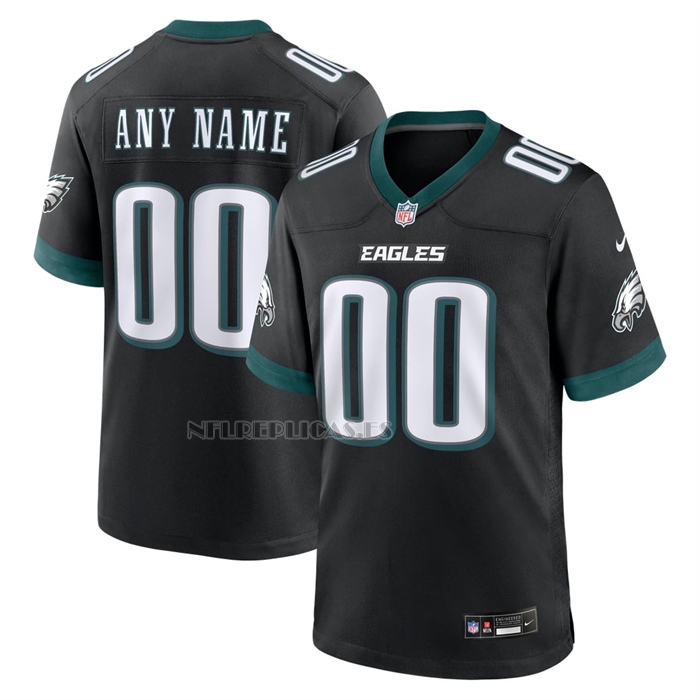 Camiseta NFL Game Philadelphia Eagles Alterno Personalizada Negro1